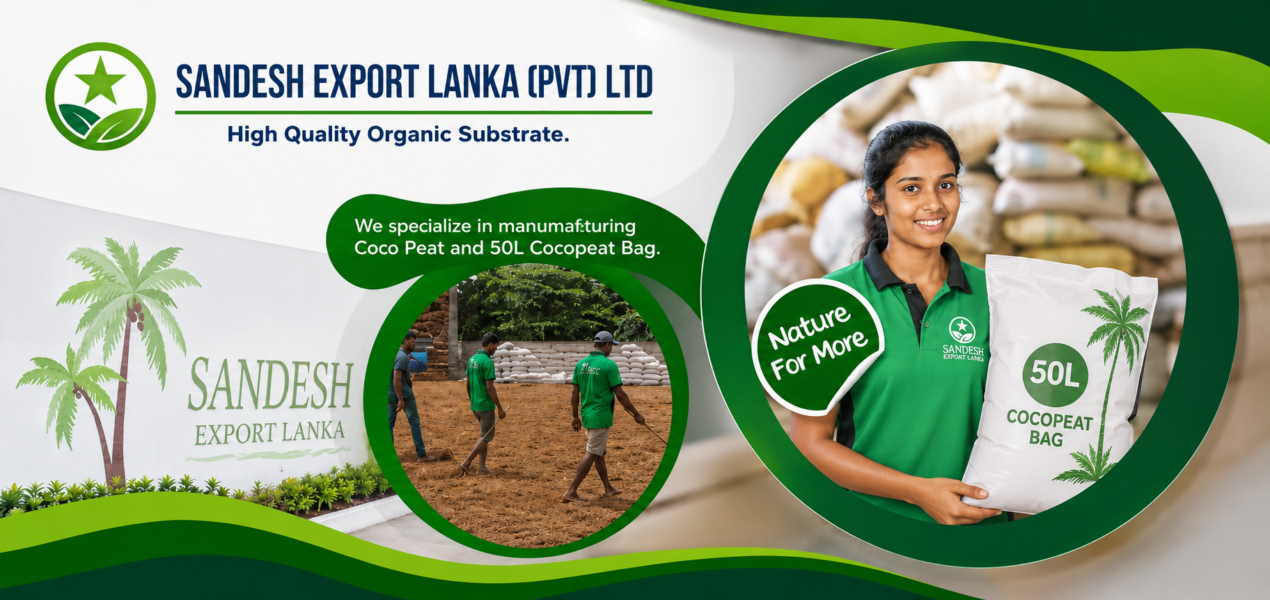 Sandesh Export Lanka - Premium Cocopeat and Coir Manufacturer